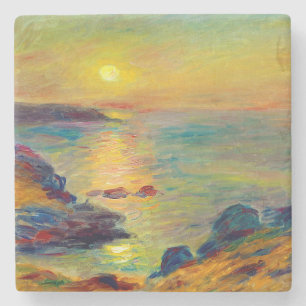 Porta-copo De Pedra Auguste Renoir "Sunset et Douarnenez"