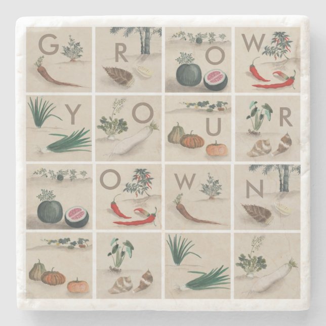 Porta-copo De Pedra Aumente seu (Frente)