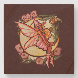 Porta-copo De Pedra Autumn Fairy Witness Fall Fairies