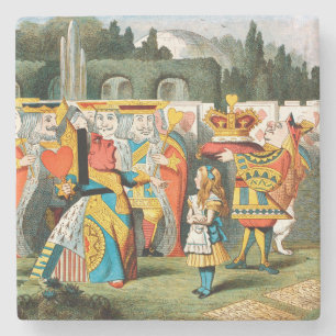 Porta-copo De Pedra Aventuras de Alice no País das Maravilhas Rainha d