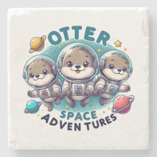 Porta-copo De Pedra Aventuras Otter Space