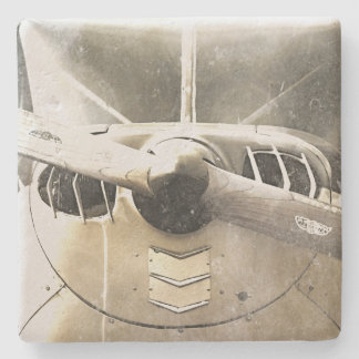 Porta-copo De Pedra Avião Antigo Envelhecido