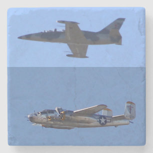 Porta-copo De Pedra Aviões de Guerra