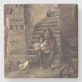 Porta-copo De Pedra Avô Olhando Pelo Avô