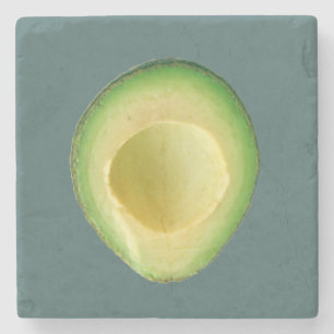 Porta-copo De Pedra Avocado Green Guacamole 4Kenneth