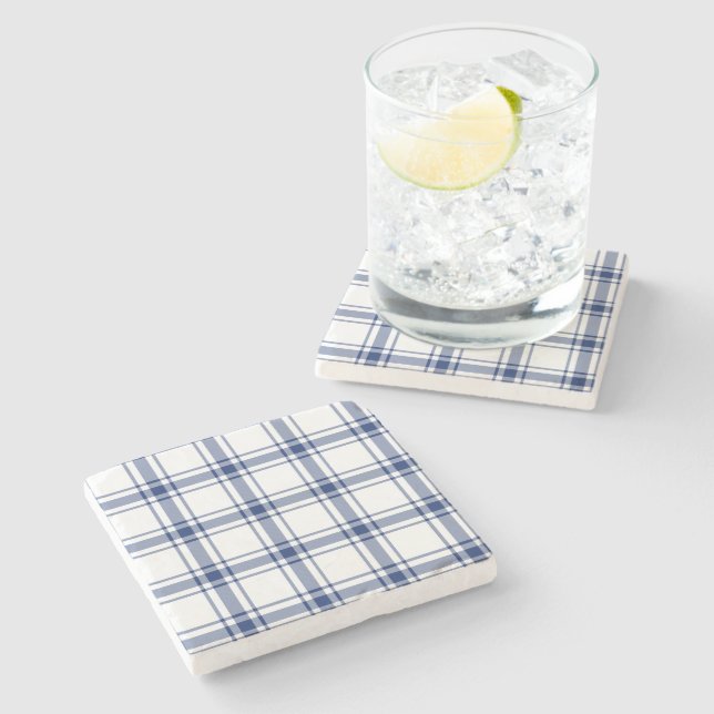 Porta-copo De Pedra Azul e Branco, Passa Náutica (Lateral)