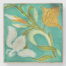 Azulejo de cerâmica europeia antigo impresso