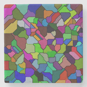 Porta-copo De Pedra Azulejo de vidro colado Porta copos de mármore