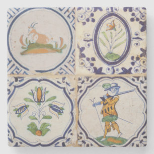 Porta-copo De Pedra Azulejos Holandeses Antigos Delft do Século XVII a