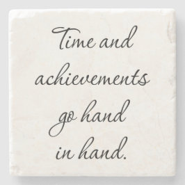 Porta-copo De Pedra Balcão de Pedra de Mármore de Tempo e Conquistas