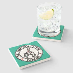 Porta-copo De Pedra Baleia Assassina de Arte do Oceano Pacífico Noroes