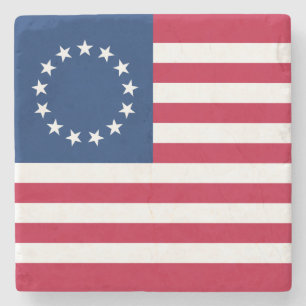 Porta-copo De Pedra Bandeira americana Betsy Ross