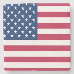 Porta-copo De Pedra Bandeira americana Flag Pride Design- 76353