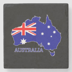 Porta-copo De Pedra Bandeira da Austrália