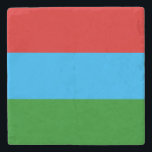 Porta-copo De Pedra Bandeira da Carélia<br><div class="desc">Bandeira Patriótica da República da Carélia.</div>