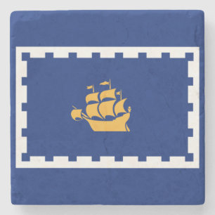 Porta-copo De Pedra Bandeira da Cidade do Quebec (Québec, Canadá)