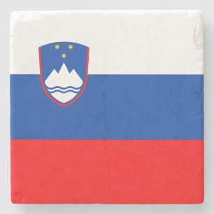 Porta-copo De Pedra Bandeira da Eslovênia