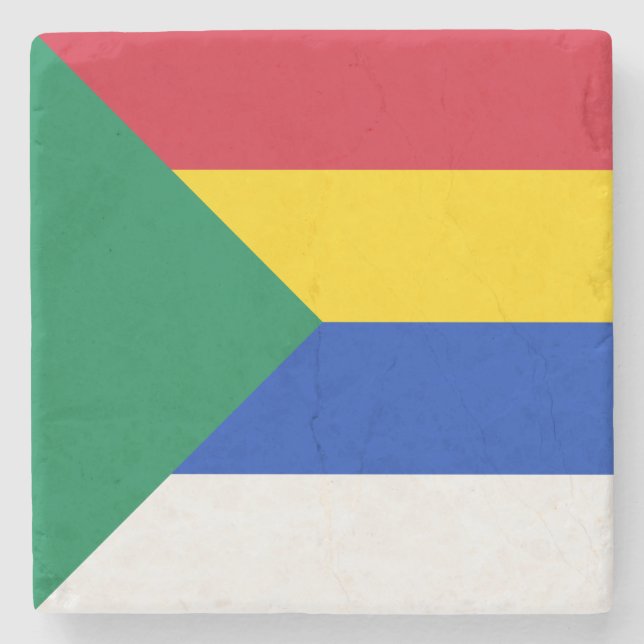 Porta-copo De Pedra Bandeira da Fé Religiosa dos Drusos (Frente)