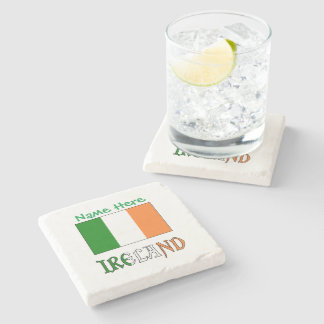 Porta-copo De Pedra Bandeira da Irlanda Personalizada Patrimônio