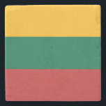Porta-copo De Pedra Bandeira da Lituânia<br><div class="desc">Bandeira patriótica da Lituânia.</div>