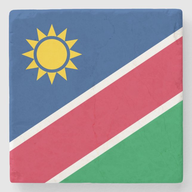 Porta-copo De Pedra Bandeira da Namíbia (África Austral) (Frente)