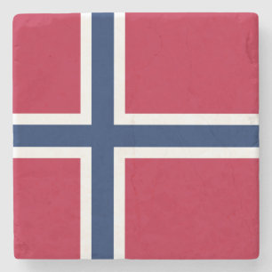Porta-copo De Pedra Bandeira da Noruega