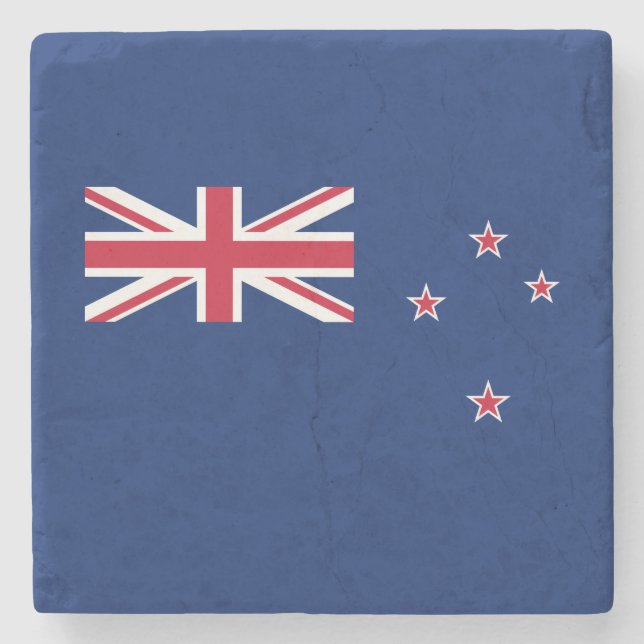 Porta-copo De Pedra Bandeira da Nova Zelândia (Frente)