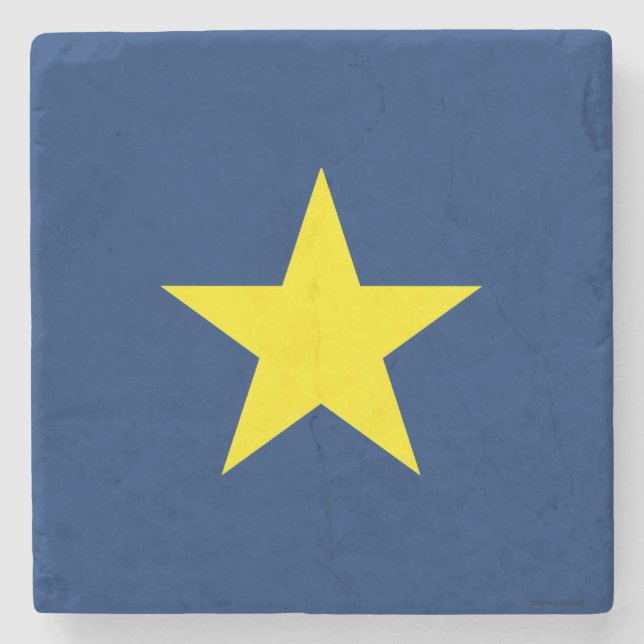 Porta-copo De Pedra Bandeira da República do Texas (Frente)