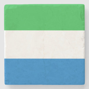 Porta-copo De Pedra Bandeira da Serra Leoa