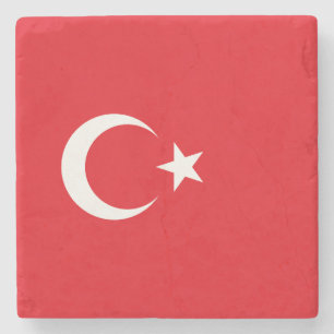 Porta-copo De Pedra Bandeira da Turquia