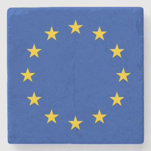 Porta-copo De Pedra Bandeira da União Europeia