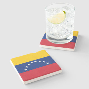 Porta-copo De Pedra Bandeira da Venezuela