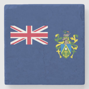 Porta-copo De Pedra Bandeira das Ilhas Pitcairn