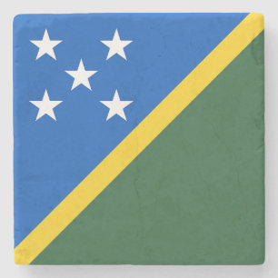 Porta-copo De Pedra Bandeira das Ilhas Salomão