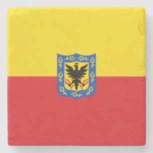 Porta-copo De Pedra Bandeira de Bogotá (capital da Colômbia)