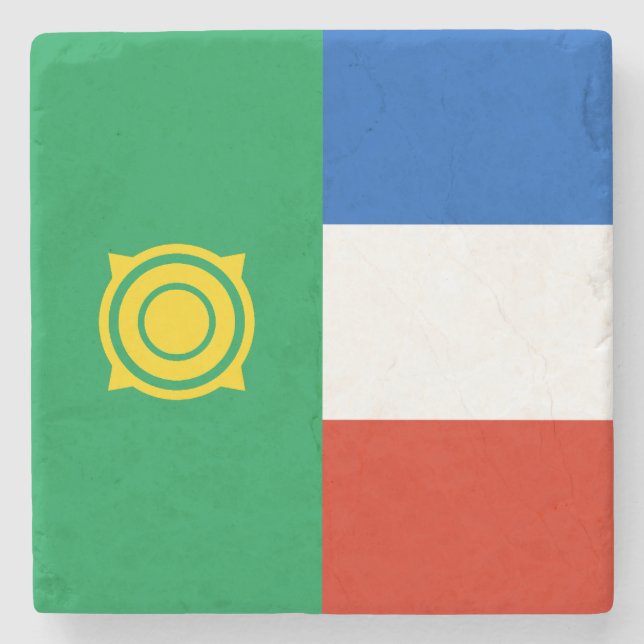 Porta-copo De Pedra Bandeira de Cacássia (Frente)