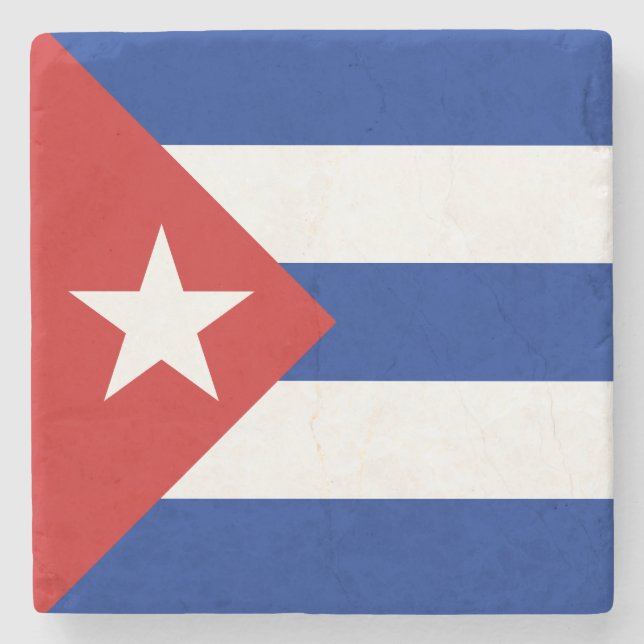 Porta-copo De Pedra Bandeira de Cuba (Frente)