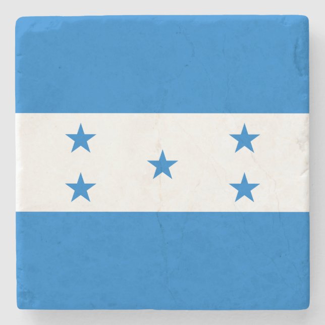 Porta-copo De Pedra Bandeira de Honduras (Frente)