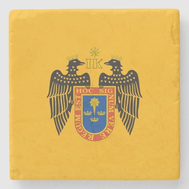 Porta-copo De Pedra Bandeira de Lima (Peru) (Frente)