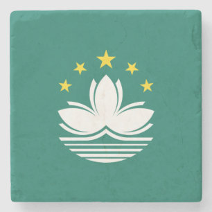 Porta-copo De Pedra Bandeira de Macau