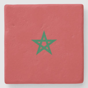 Porta-copo De Pedra Bandeira de Marrocos