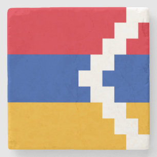 Porta-copo De Pedra Bandeira de Nagorno Karabakh