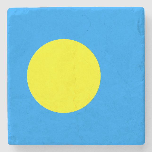 Porta-copo De Pedra Bandeira de Palau (Frente)