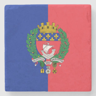 Porta-copo De Pedra Bandeira de Paris (França)
