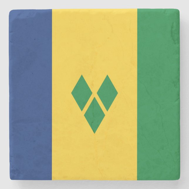 Porta-copo De Pedra Bandeira de São Vicente (Frente)