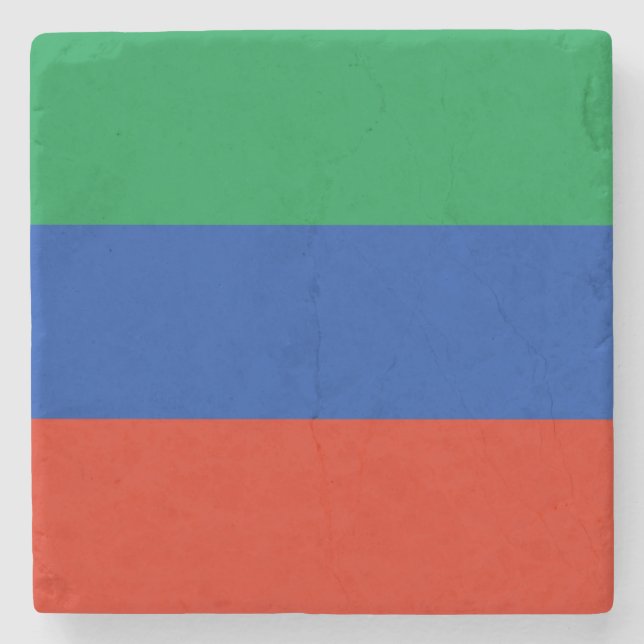 Porta-copo De Pedra Bandeira do Daguestão (Frente)