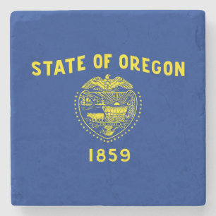 Porta-copo De Pedra Bandeira do estado de Oregon