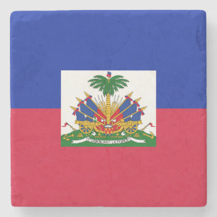 Porta-copo De Pedra Bandeira do Haiti