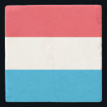 Porta-copo De Pedra Bandeira do Luxemburgo<br><div class="desc">Bandeira Patriótica do Luxemburgo.</div>