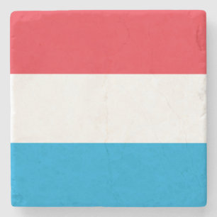 Porta-copo De Pedra Bandeira do Luxemburgo